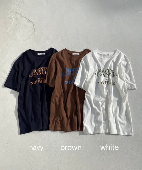 logo tee「MORNING」#7721