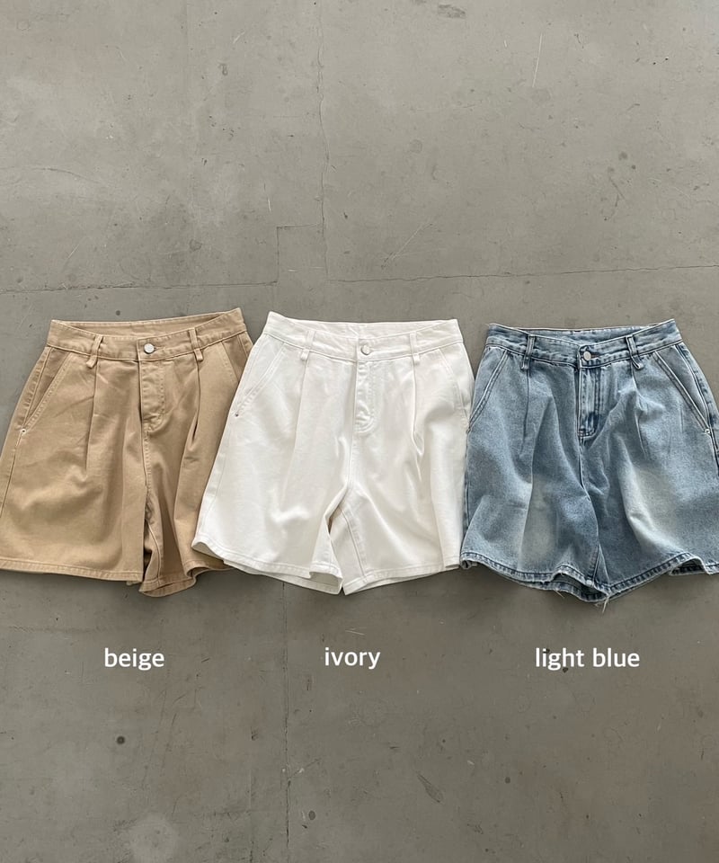 denim short pt 「Baggy」#122 | tablethotel-sūdo