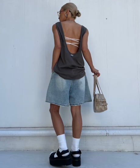 denim short pt 「Baggy」#122