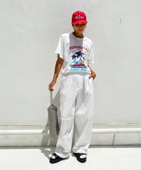 crew neck tee「beach」#88162