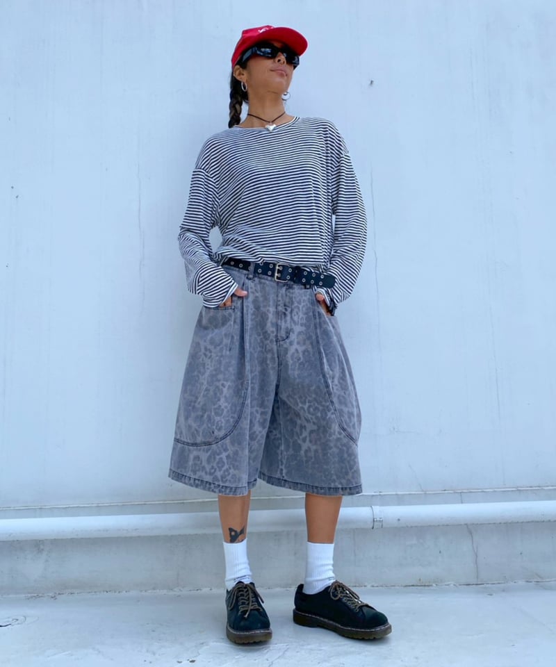 half pt「washed leopard」#6363-264 | tablethotel-