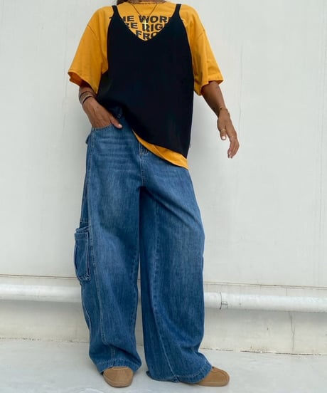 cargo denim「pocket barrel」#926158