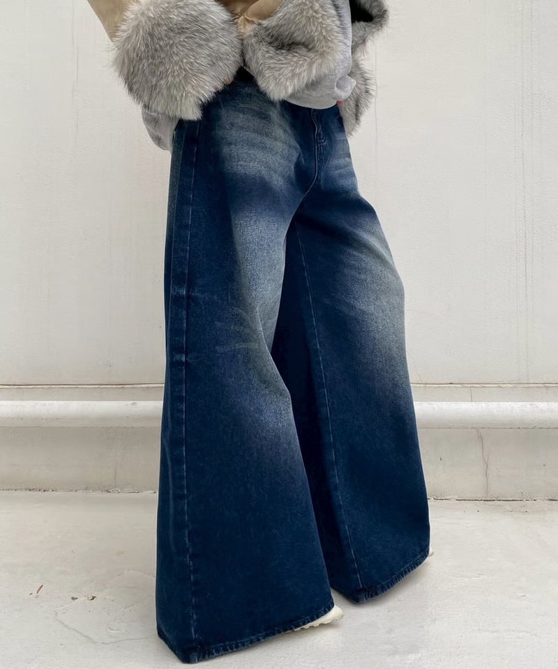 Y*N様 最安値　Washed Denim Wide Pants 36インチ Y*N様 最安値 Washed Denim Wide Pants 36インチ