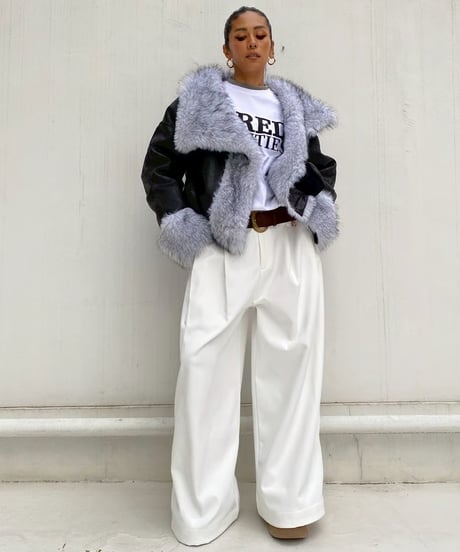 2way coat「fur leather」#251063511（リバーシブル）