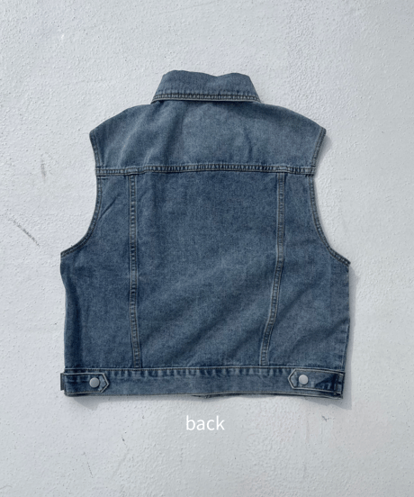 denim vest「classic」#360