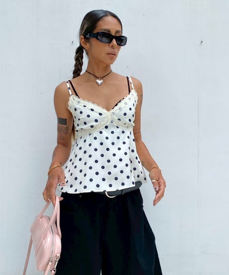 flare cami tops「dot」#00365