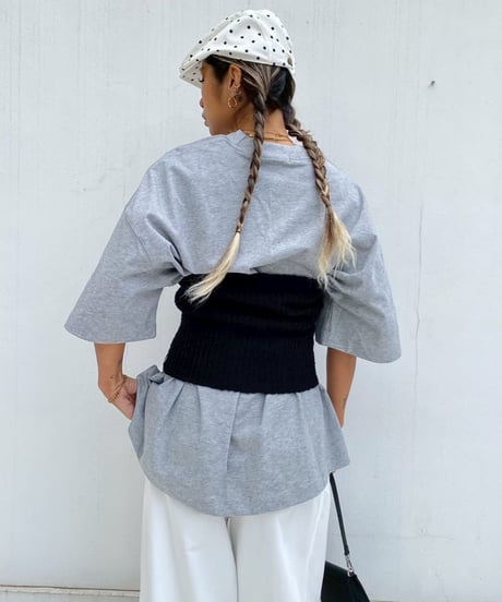 knit bare top「buttons」#6155358