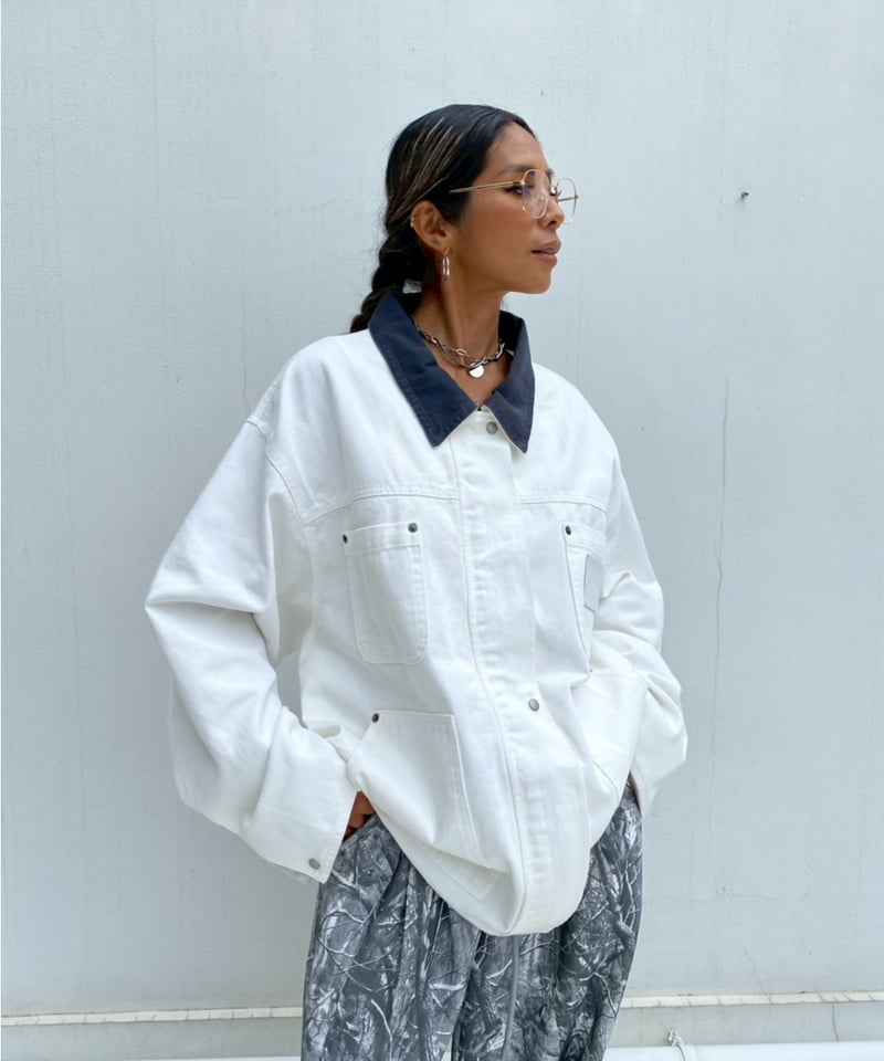 coverall jacket「contrast collar」#80112 | tablet