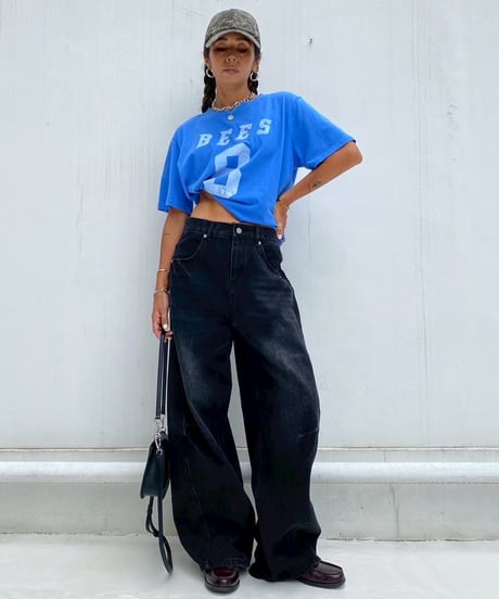 denim pt「balloon barrel」#25046
