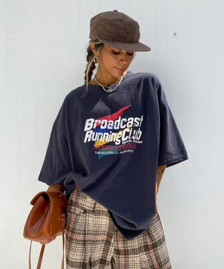 oversized T「running club」#203259