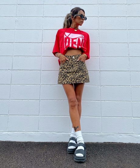 wide tee「DEN」#8386