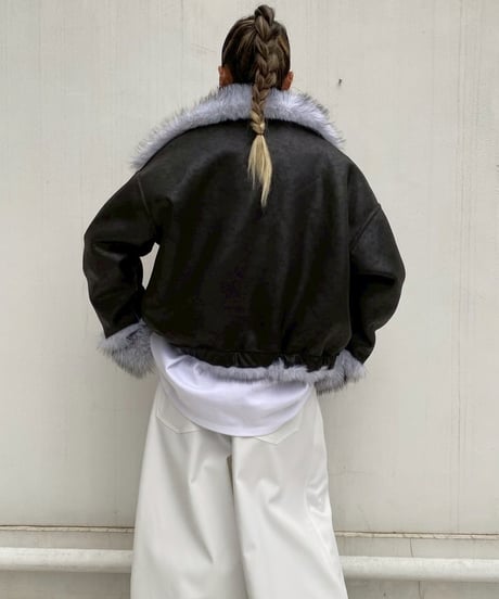 2way coat「fur leather」#251063511（リバーシブル）