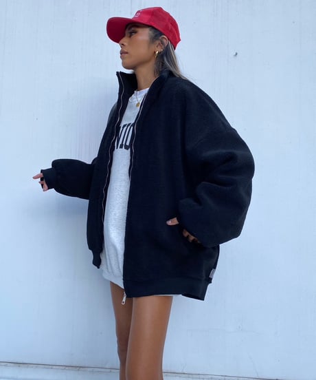 stand neck blouson「boa」#22616