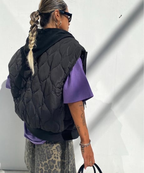 hoodie quilt gilet「FKG」#9757