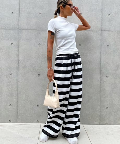 【¥7,300→¥5,800】border wide pt「flare」#6660