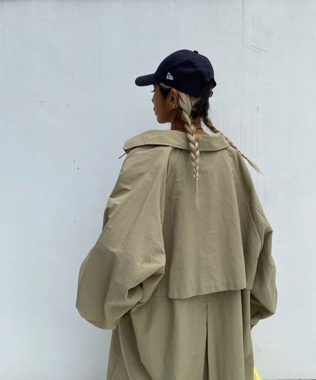 Stand collar long coat「SPRINKLE」#013