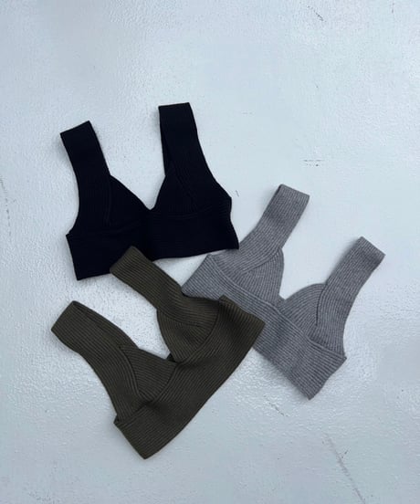 v-neck bustier「cropped」#1013