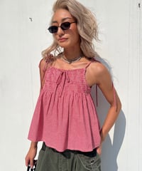 check flare cami「gingham」#6836