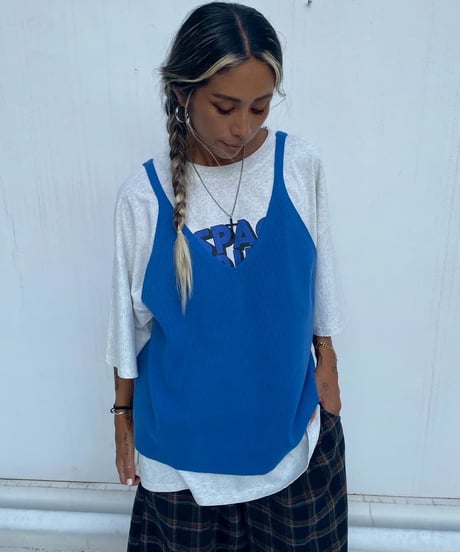 knit cami「V tank」#5060158