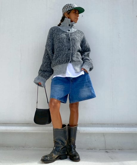 denim shorts「side rip」#1368359
