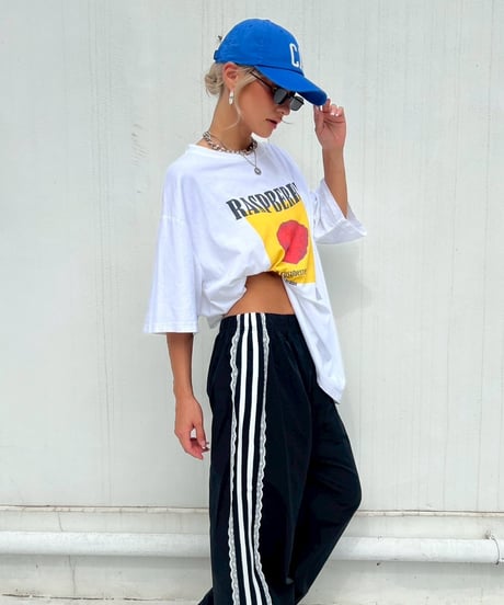printed big T「raspberry」#9576