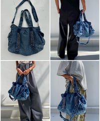 2way denim bag「studs」#1063