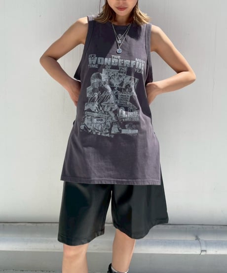 drop armhole tank「WONDERFUL」#11889