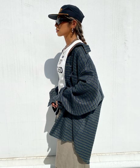 checker shirt「big round」#7942758