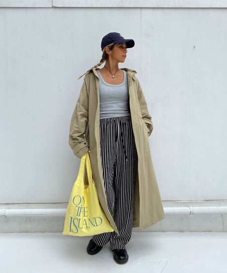 Stand collar long coat「SPRINKLE」#013