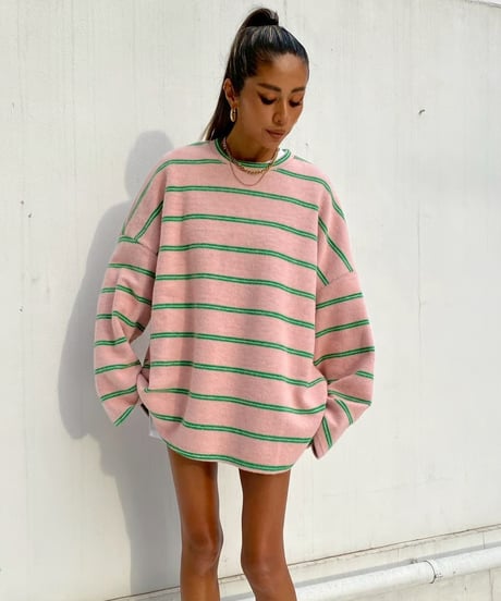 oversized knit「soft borders」#61798510