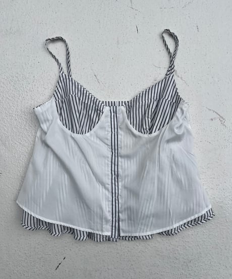 stripes cami「button」#601636
