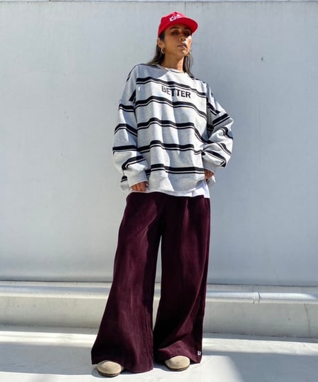 wide leg pt「corduroy」#6878