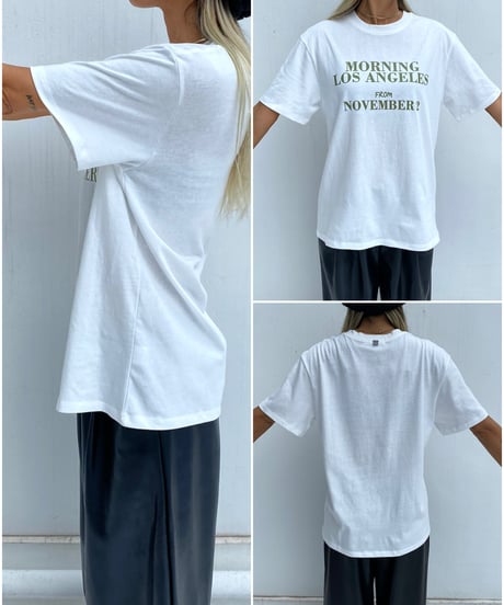 logo tee「MORNING」#7721