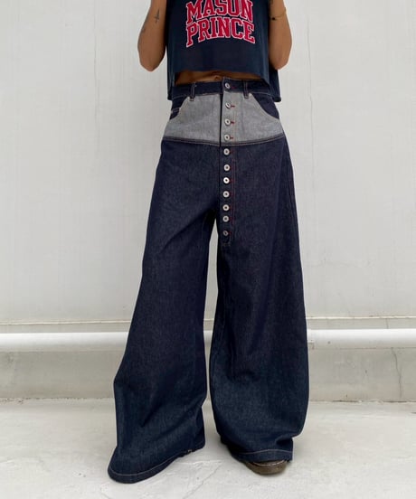 wide denim pt「design waist」#2635364
