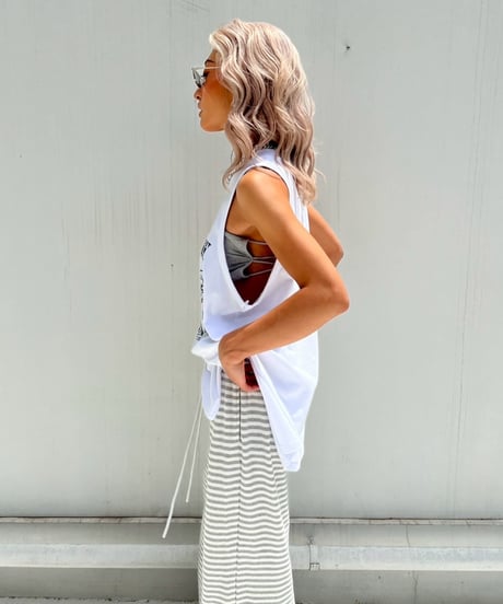 drop armhole tank「WONDERFUL」#11889