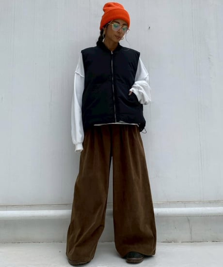 wide pt「corduroy tuck」#5802510
