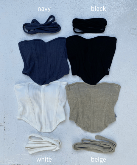 bustier「soft rib」#101