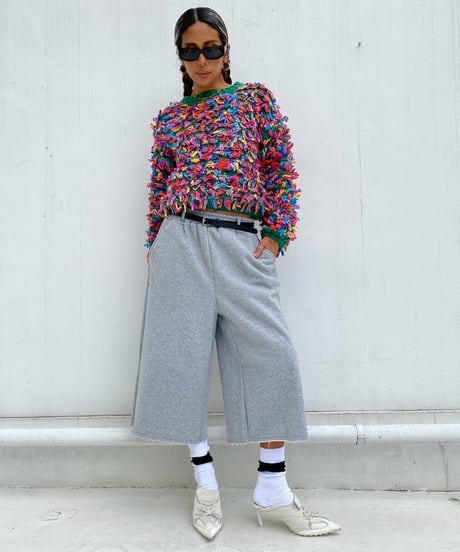 half sw pt「long shorts」#3048510(裏起毛／ベルト付き)