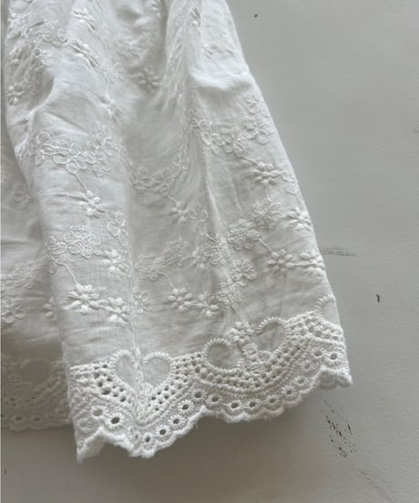 shirring flare top「lace」#205264