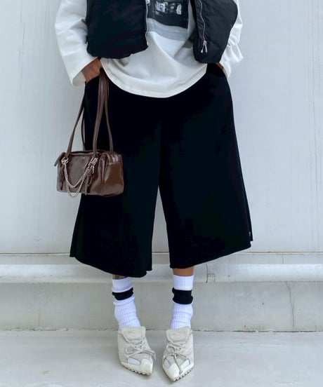 half sw pt「long shorts」#3048510(裏起毛／ベルト付き)