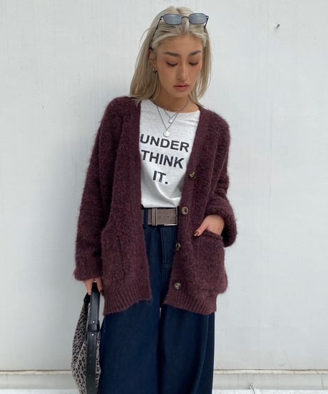 wide tee「UNDER THINK IT.」#5703