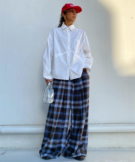 wide tuck pt「tartan check」#996159