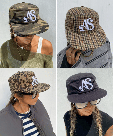 flat top cap「AS」#2508-1/7
