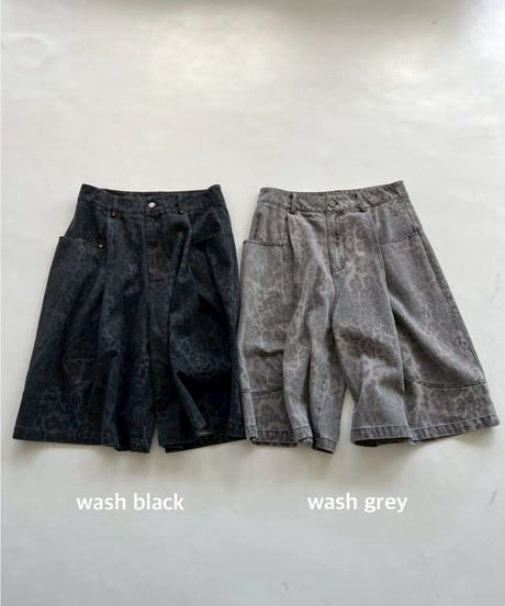 half pt「washed leopard」#6363-264