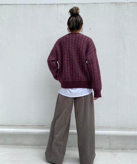 mix color knit「stripe」#8270