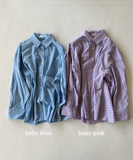check shirt「bubble gum」#86165601