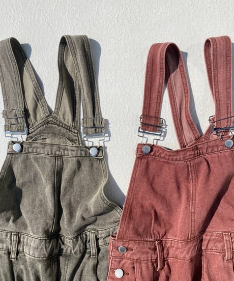 pigment overall「washed」#8209