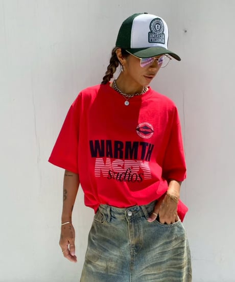 wide tee「WARMTH」#2606064