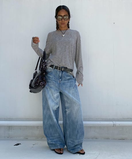 loose curve denim「wash」#2608964