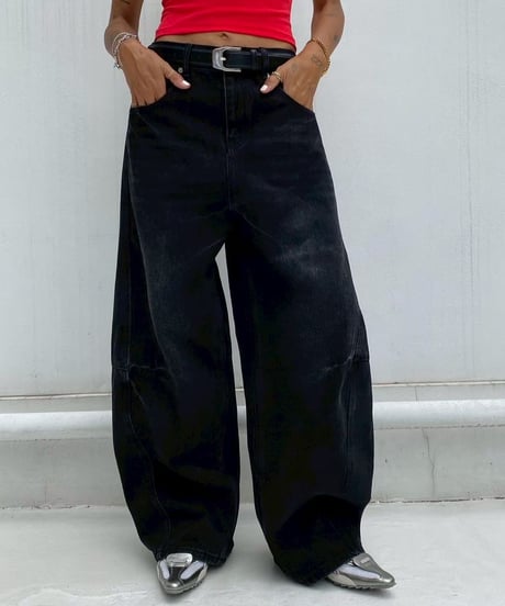 denim pt「balloon barrel」#25046